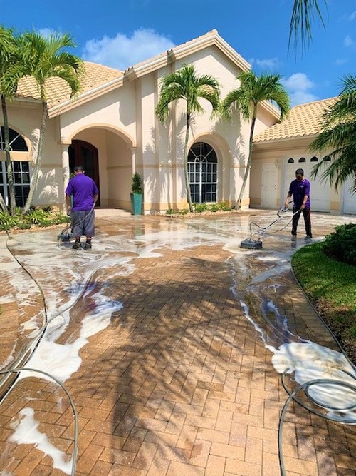 stamped Concrete | All About Pressure Cleaning 